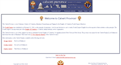 Desktop Screenshot of calvertprovince.org