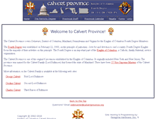 Tablet Screenshot of calvertprovince.org